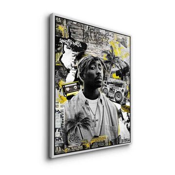 DOTCOMCANVAS® Leinwandbild West Coast Legend, Leinwandbild Tupac Shakur 2pac Makaveli US Rapper Portrait Street Art