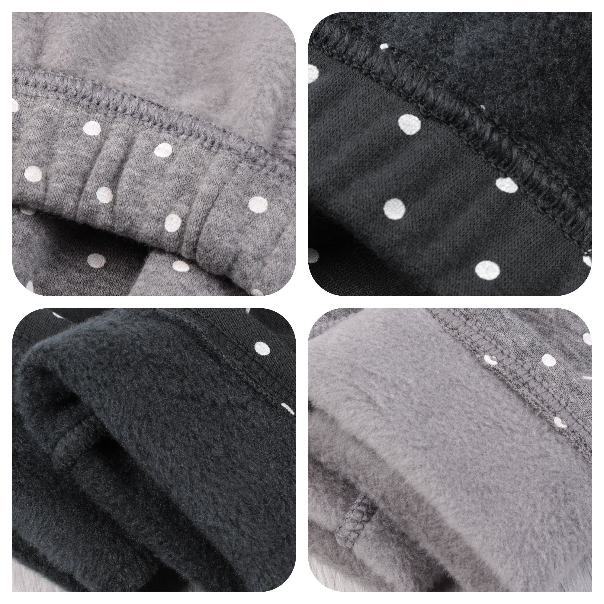 L&K-II Thermoleggings 4603 (1/2/3er-Pack, 2-tlg., 2er-Pack) gefütterte Winter Leggings Mädchen mit Punktmuster – Bild 4 von 5