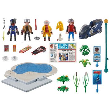 Playmobil® Spielwelt Back to the Future Verfolgung mit Hoverboard, 70634 Spiel-Set Figuren Marty Dr. Emmett Brown Griff Spielzeug-Set