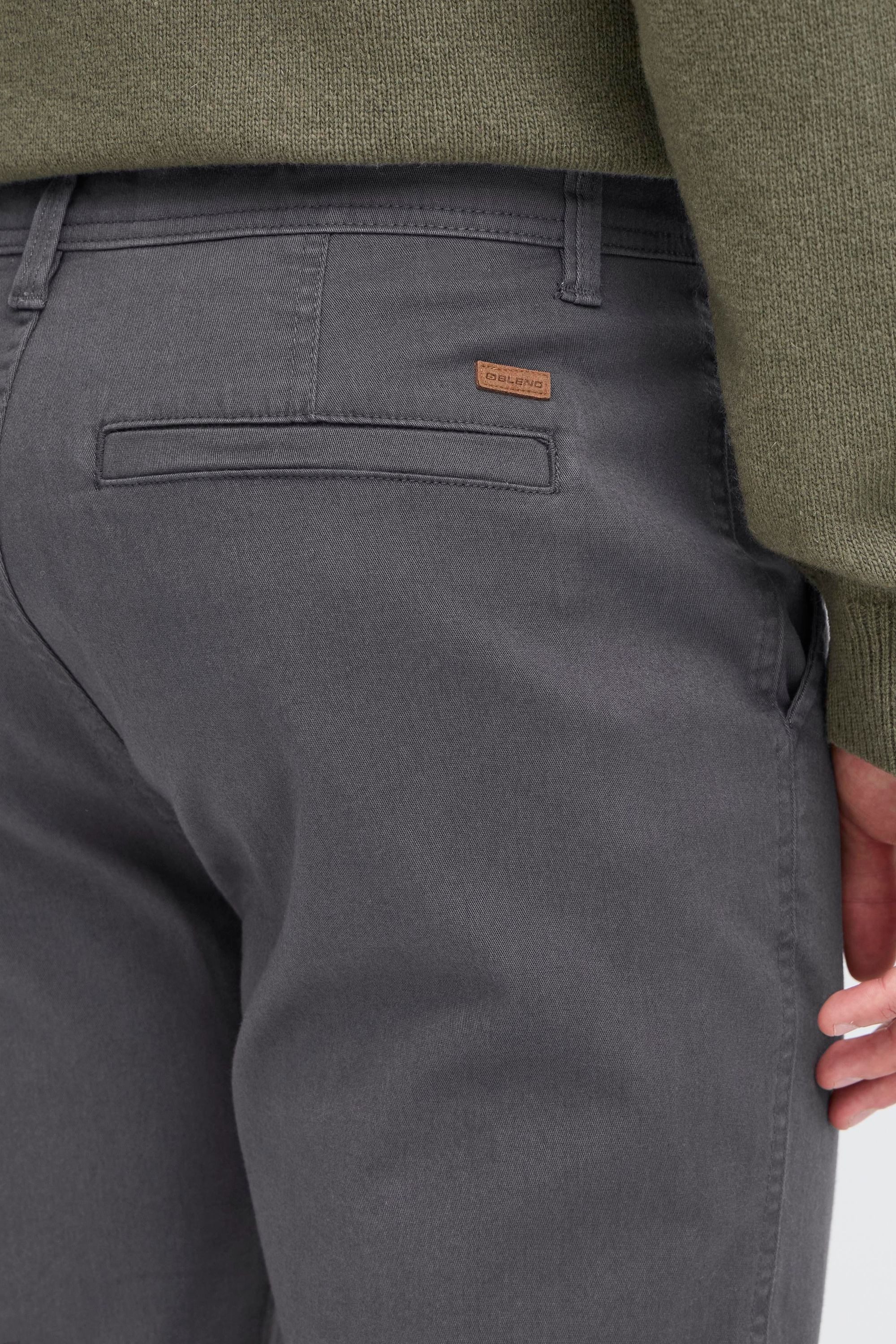 Blend Chinohose BHTirak Stoffhose mit Gürtelschlaufen und Leder-Details - Regular Fit
