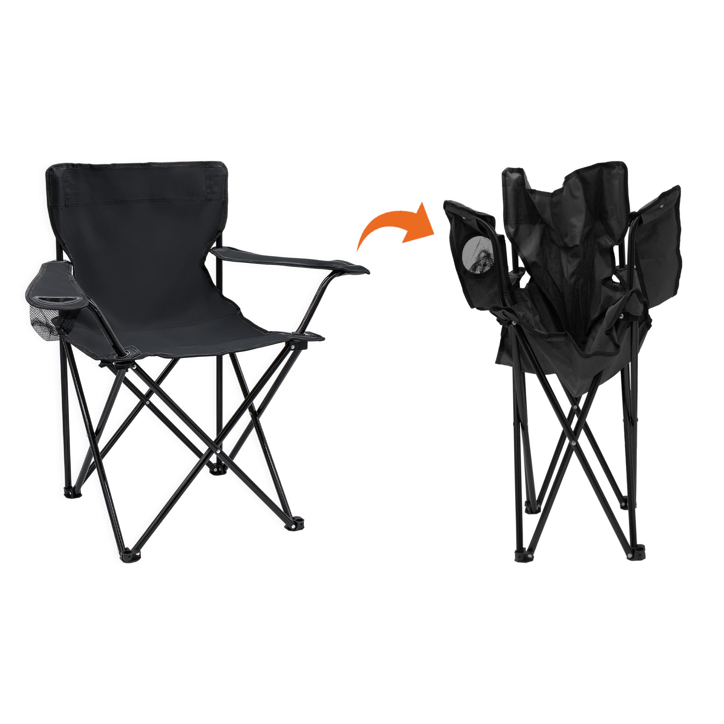 Spetebo Campingstuhl Camping Sitzgruppe 3-teilig mit Aluminium Klapptisch und Tragetasche (Set, 1 St), Garten Tischgruppe mit 2 Campingstühlen bis 100kg – Bild 4 von 5