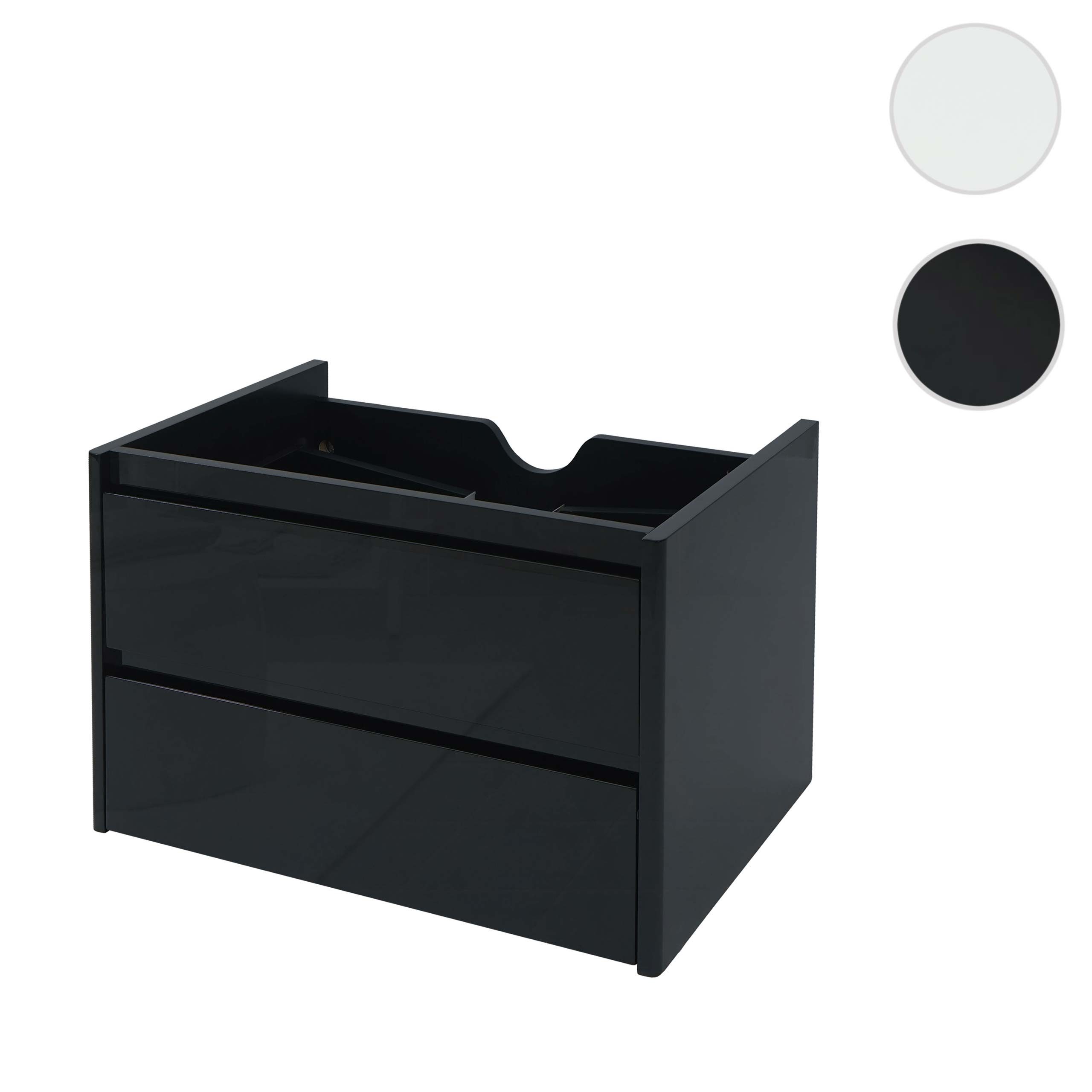 MCW Waschbeckenunterschrank MCW-B19-WU (1-St) Hochglanz-Optik, Soft-Close-S günstig online kaufen