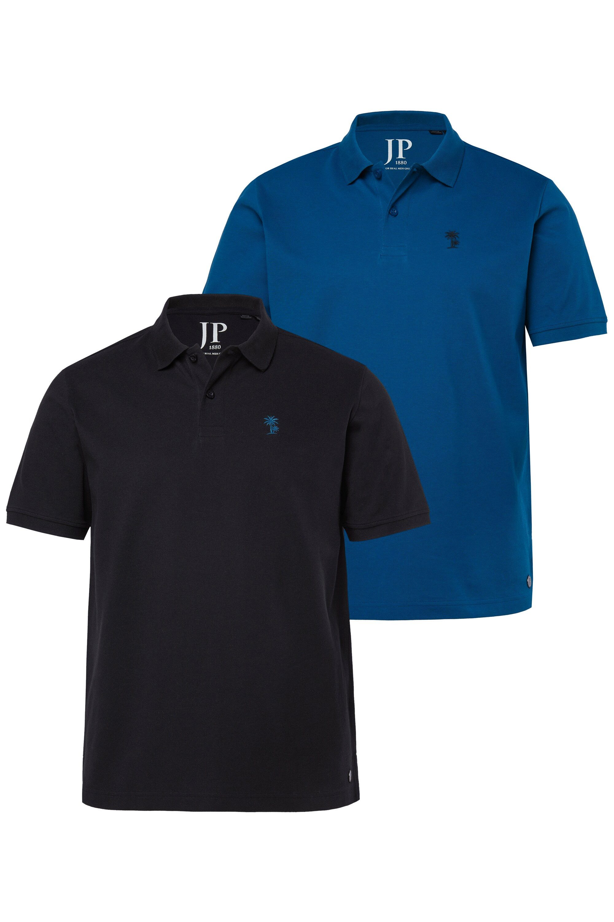 JP1880 Poloshirt Poloshirts 2er-Pack Halbarm Piqué Bruststick