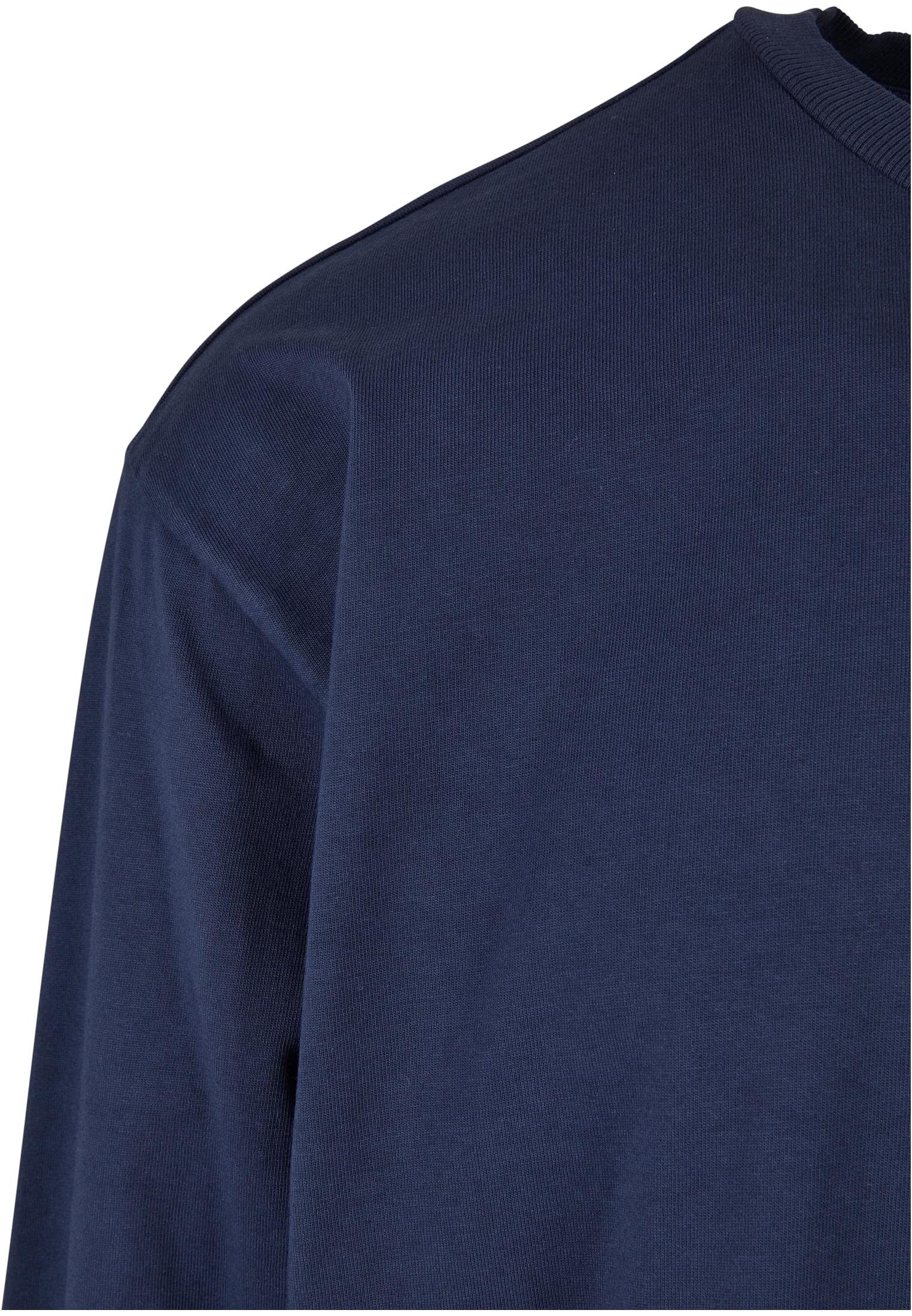 URBAN CLASSICS T-Shirt Herren Dye Oversized Heavy (1-tlg) Longsleeve Garment darkblue