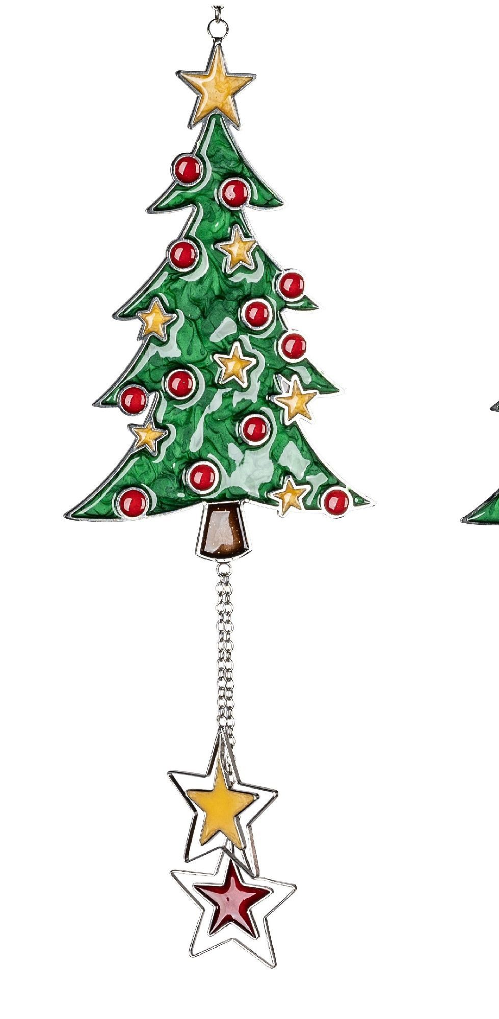 formano Hängedekoration Tiffany, Farbe: Grün, Motiv: Tannenbaum