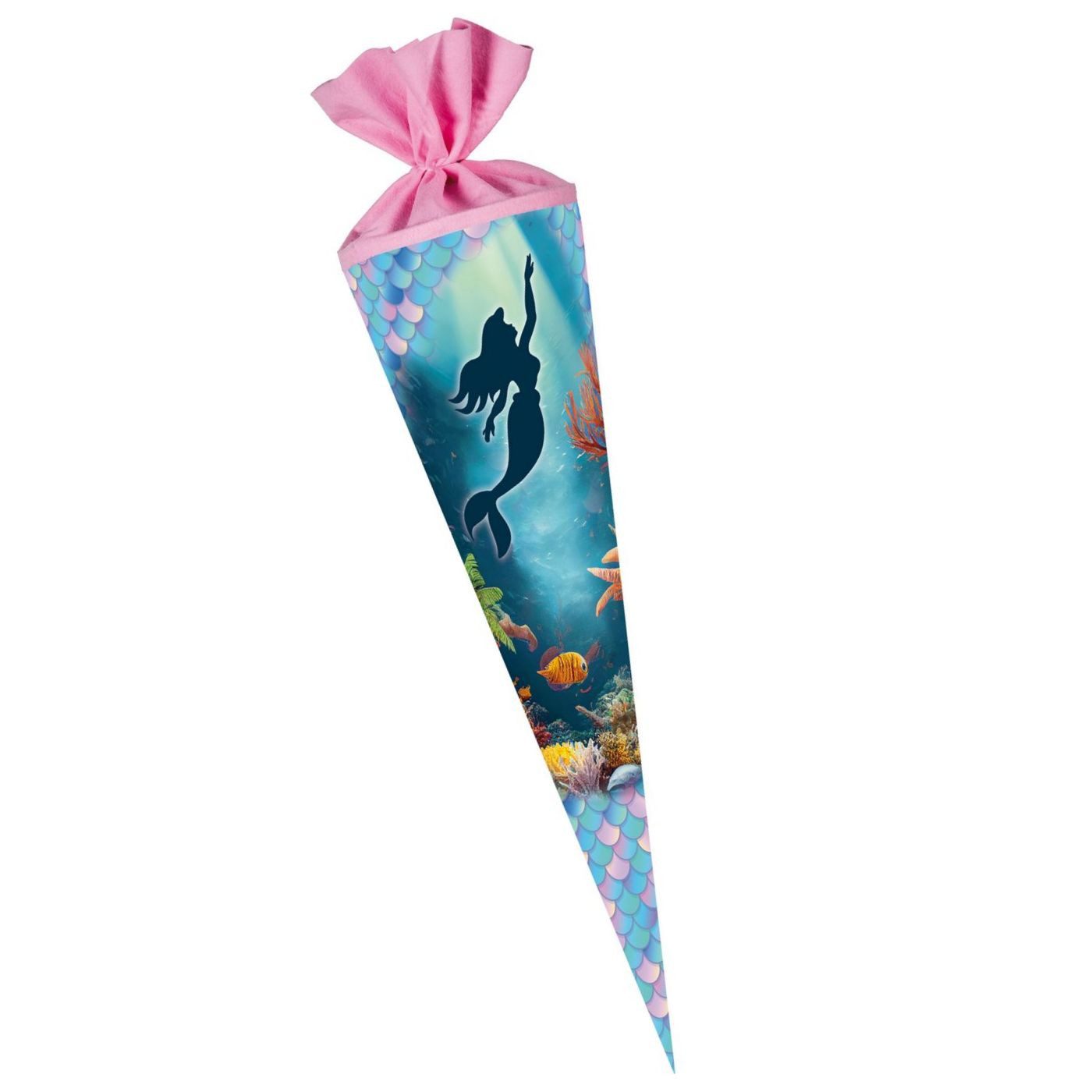 Nestler Schultüte Nestler Schultüte Meerjungfrau 70 cm rund Filz