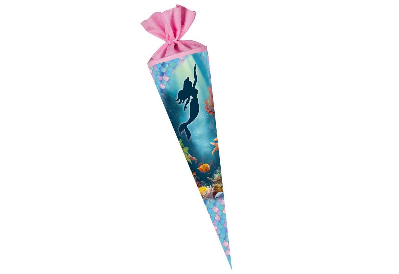 Nestler Schultüte Nestler Schultüte Meerjungfrau 70 cm rund Filz