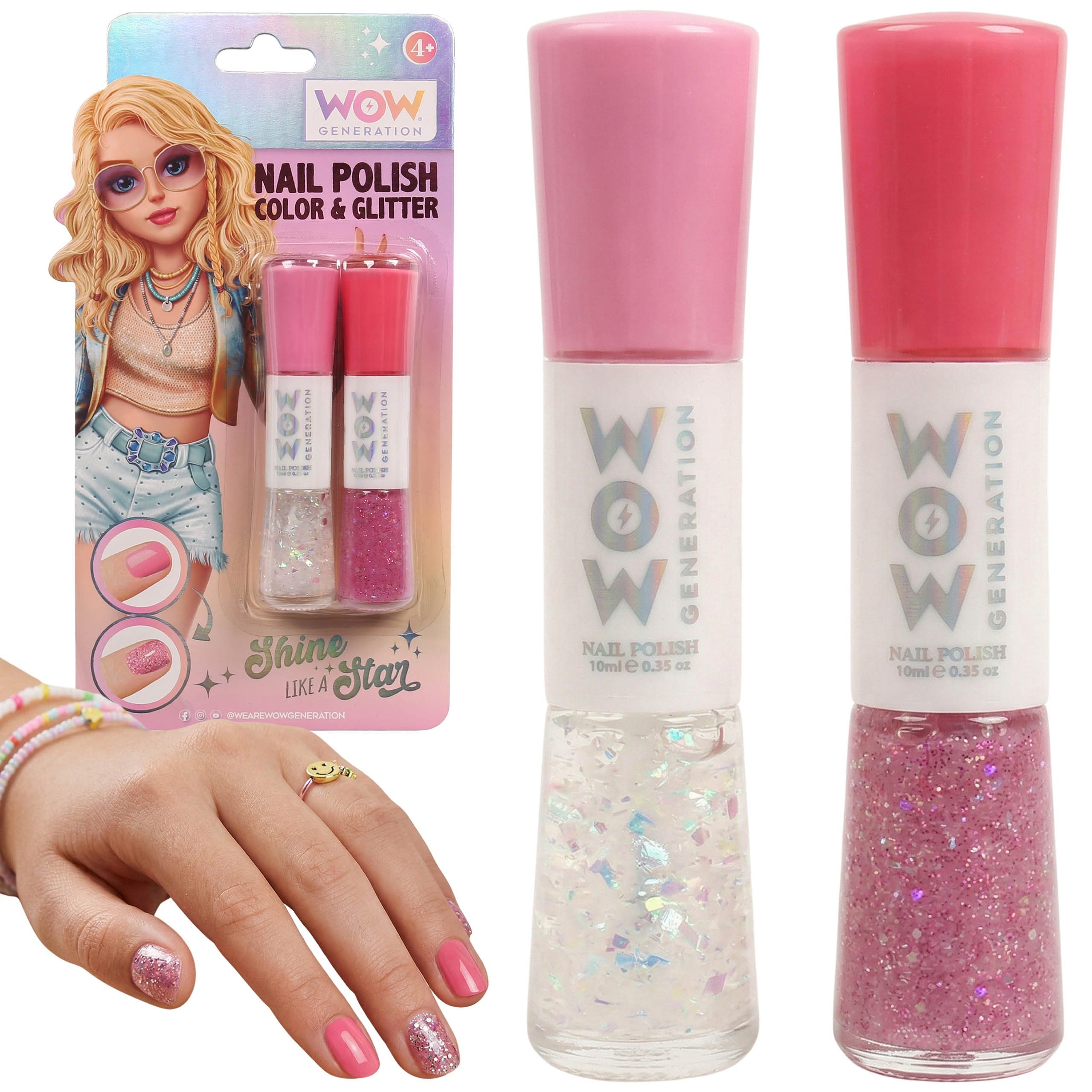 WOW GENERATION Nagellack-Set WOW Generation Nagellack-Set, 2-in-1 für Kinder ab 4 Jahren
