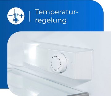 exquisit Vollraumkühlschrank KS16-V-H-010E weiss, 85 cm hoch, 56 cm breit, 133 L Volumen