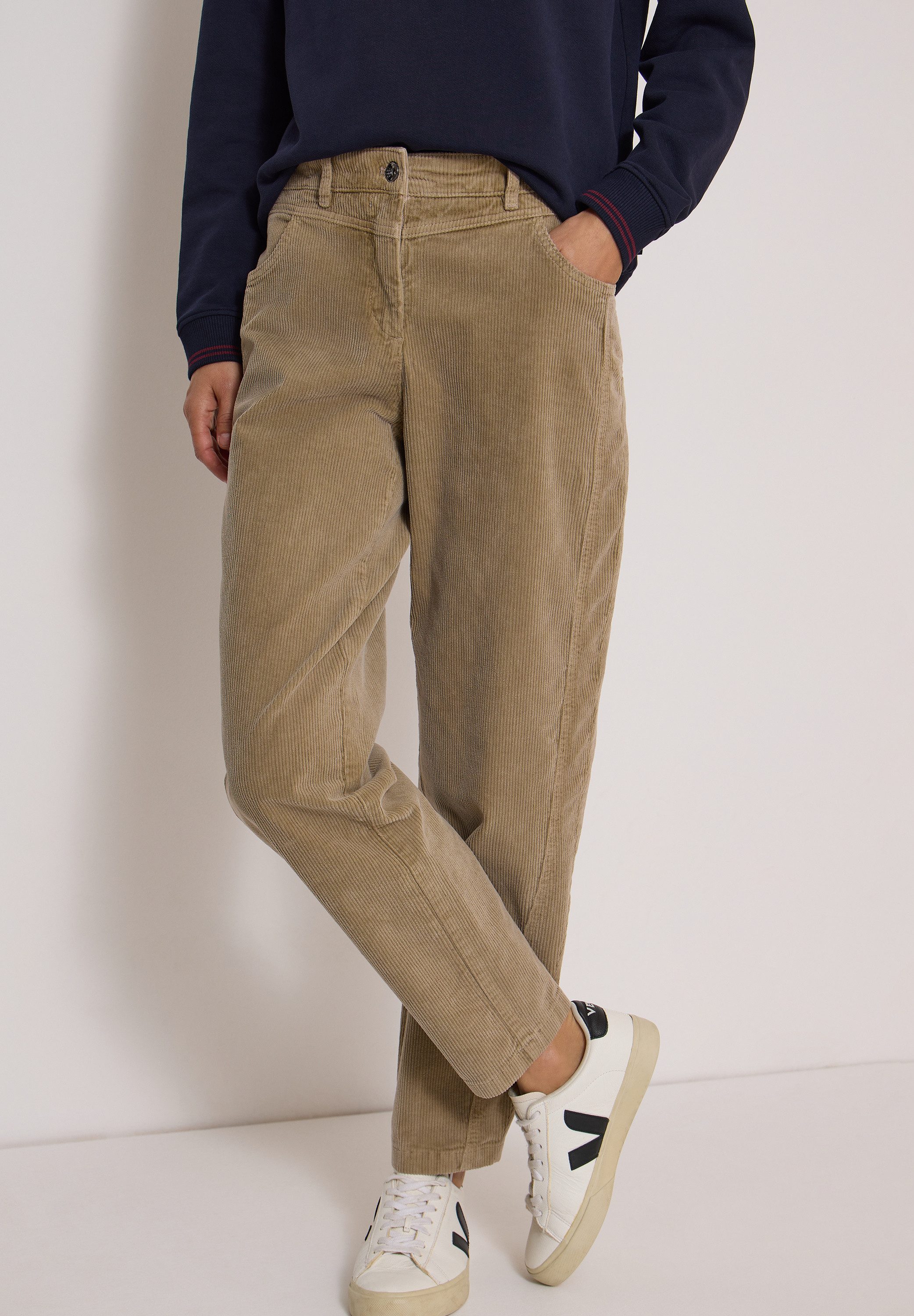 CECIL Cordhose Style Scarlett 4-Pocket-Style mit Stretch
