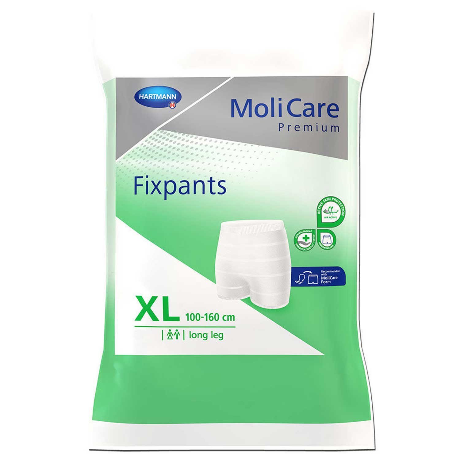 Molicare Inkontinenzboxer MoliCare® Premium Fixpants á 25 Größe XL á 25 Stück - Grün, XL x8 (200-St) sorgen für einen sicheren Sitz von Inkontinenzeinlagen