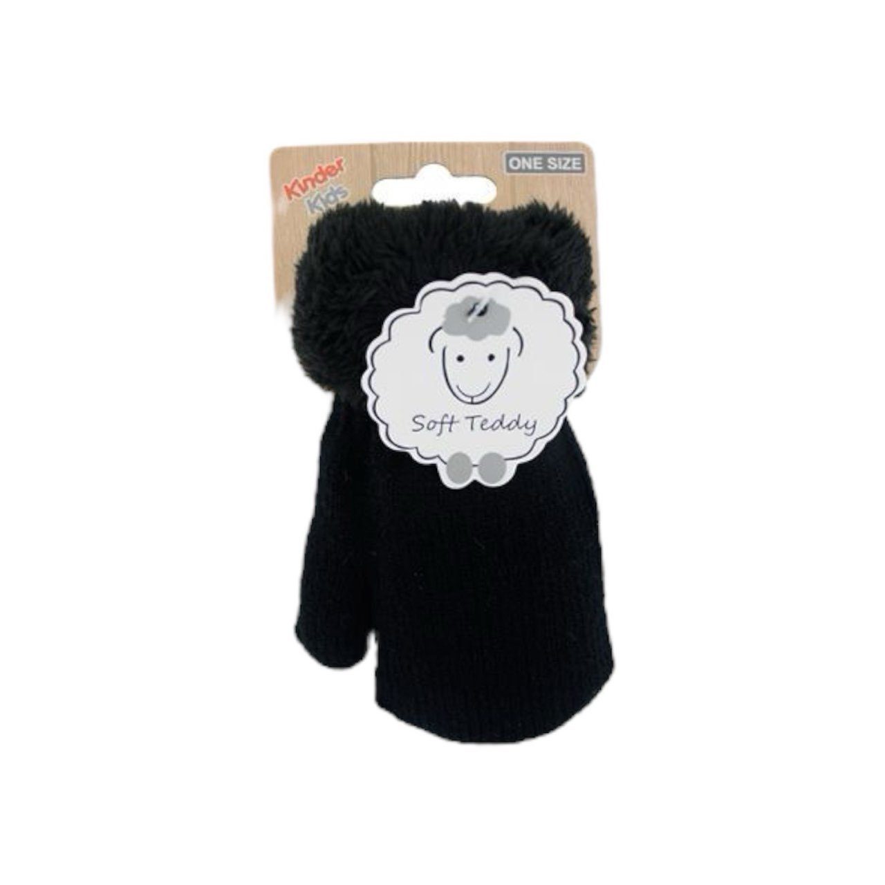Antonio Strickhandschuhe Kinder Fäustlinge » Winter Teddy Handschuhe (Paar, 2-St., 2 Einzelne Handschuhe) Kinderhandschuhe weich gefüttert, Strickhandschuhe warm
