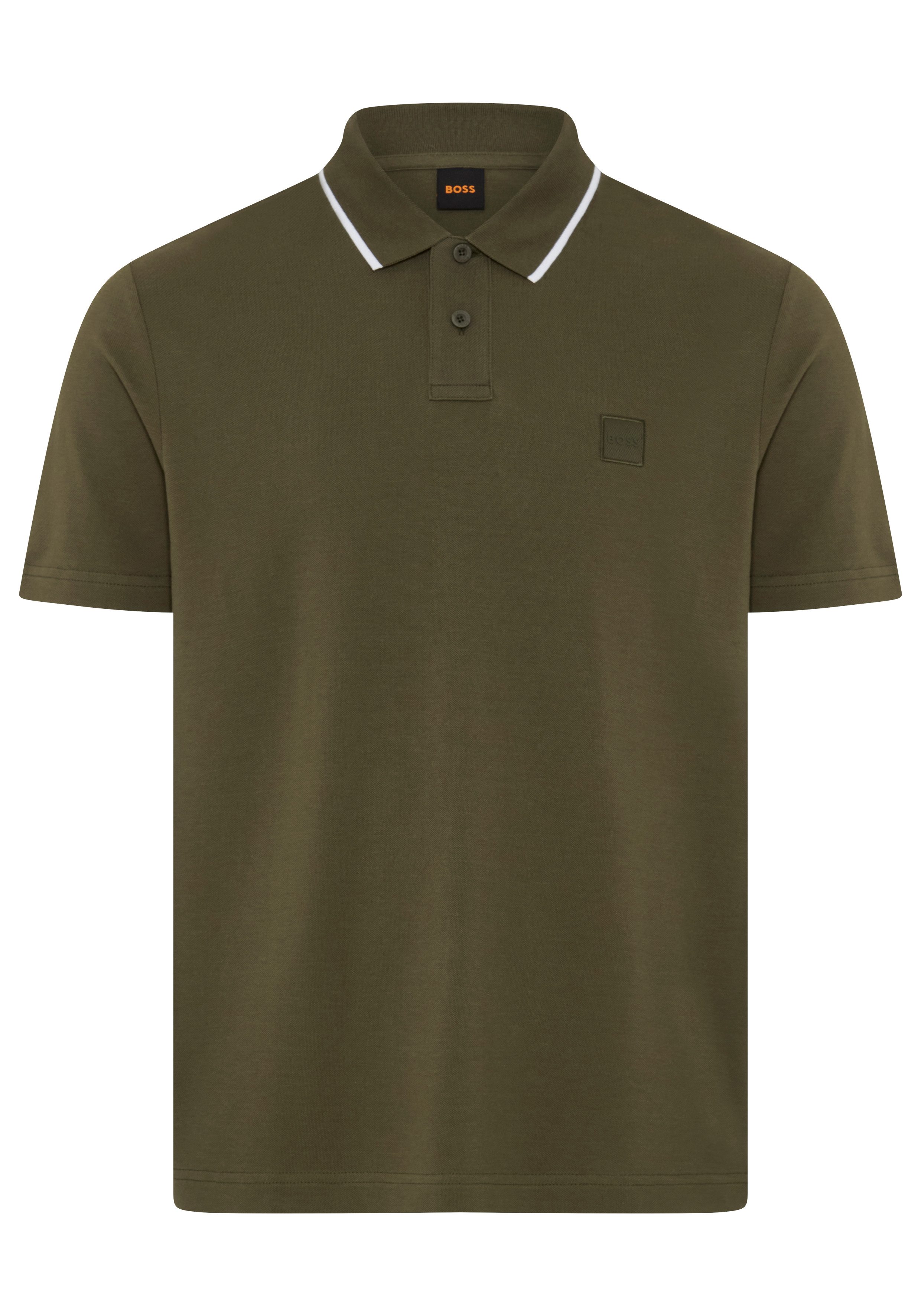 BOSS ORANGE Poloshirt Passerford Regular Fit Contrast Contrast Classic Stretch Pique Polo, pflegeleicht