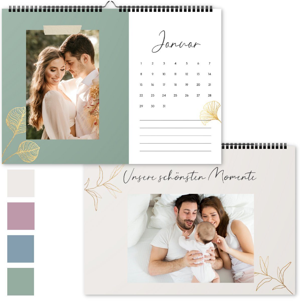 Things of Happiness Календари zum Selbstbasteln DIY Fotokalender Ремесленный календарь, DIY Календари, keine Jahresangabe, DIN A4 Format
