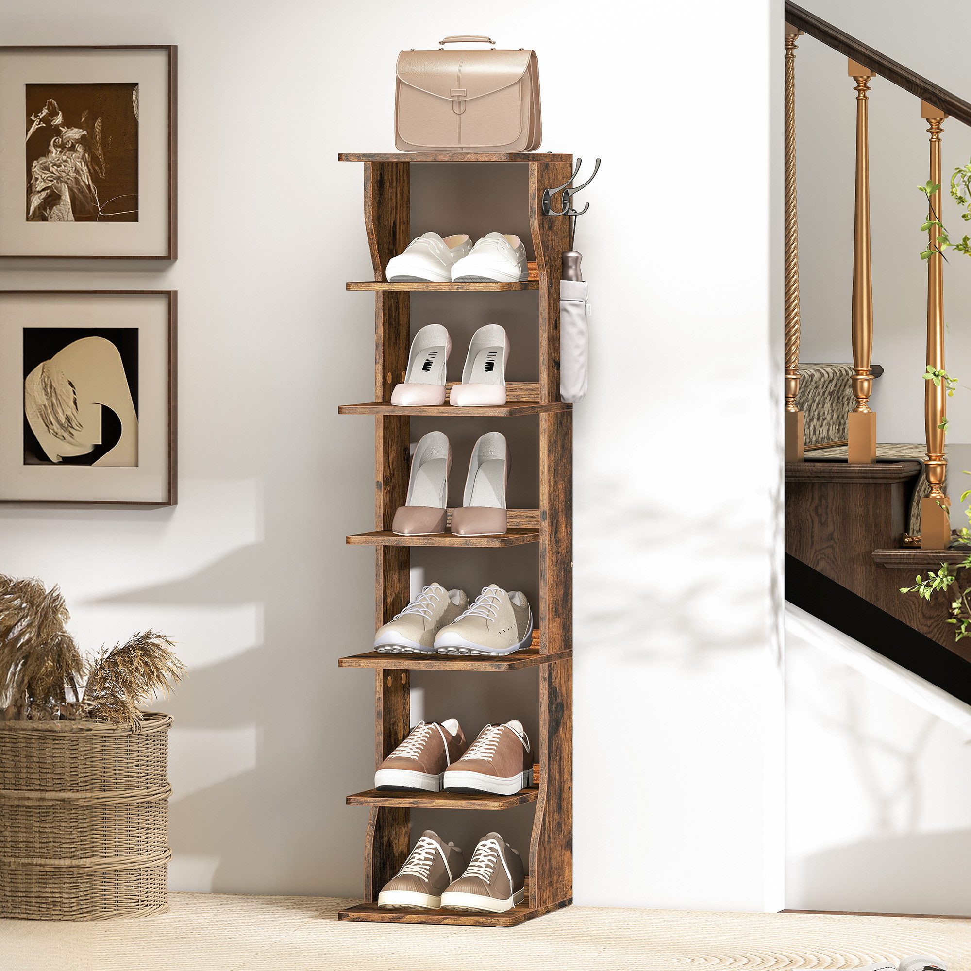 VASAGLE Schuhregal Standregal mit 7/9 Ebenen, günstig online kaufen