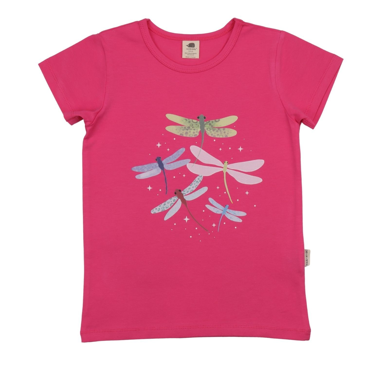 Walkiddy T-Shirt Walkiddy Colorful Dragonflies Kinder Bio Baumwolle GOTS Dark Blue Bio Baumwolle,GOTS, Kinderbekleidung,nachhaltige Klamotten,T-Shirt