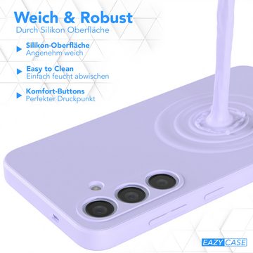 EAZY CASE Handyhülle TPU Hülle für Samsung Galaxy S24 6,2 Zoll, Silikonhülle stoßfest Smart Slimcover Case Dünn Violett / Lavendel