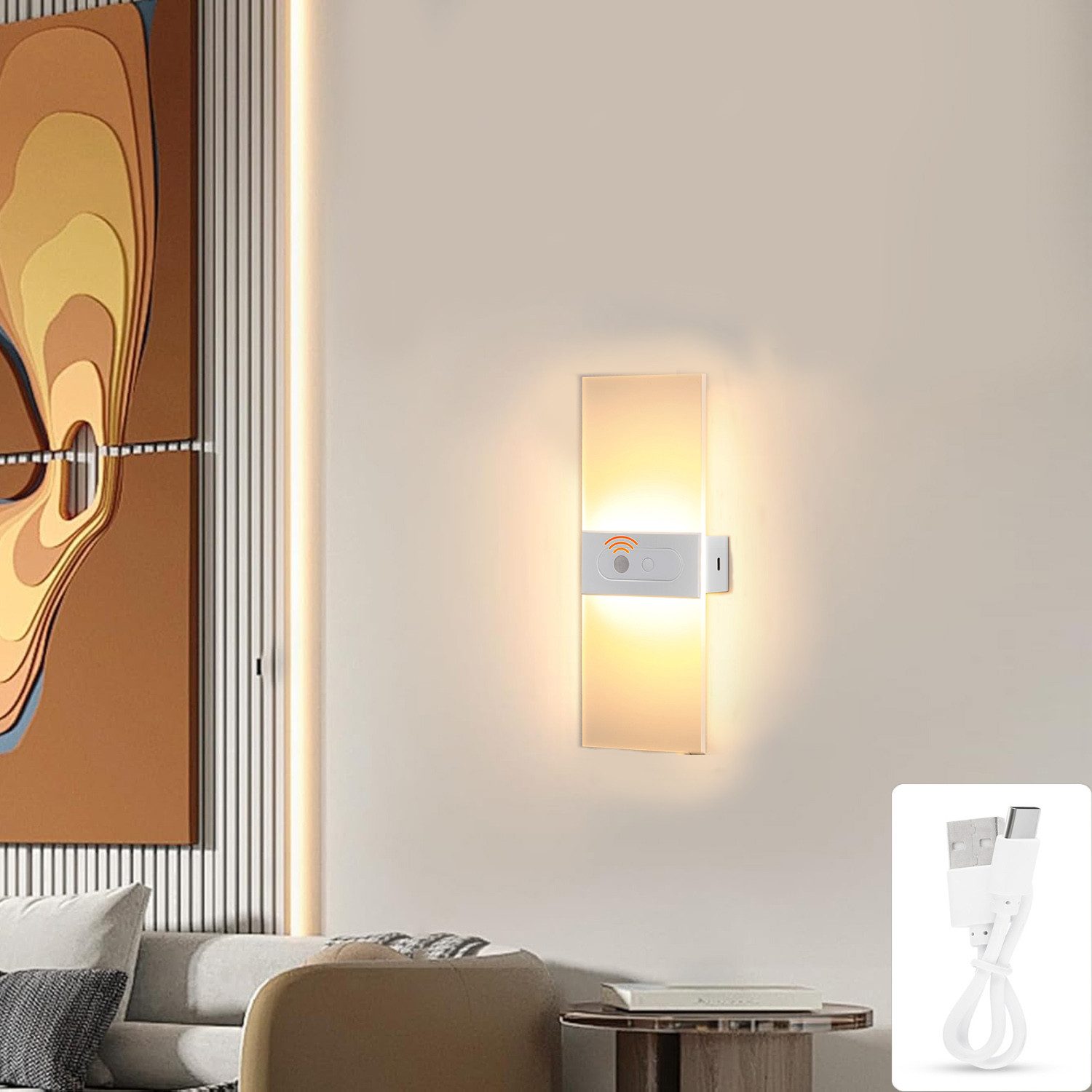 oyajia LED Wandleuchte Moderne Wandleuchte Innen, günstig online kaufen