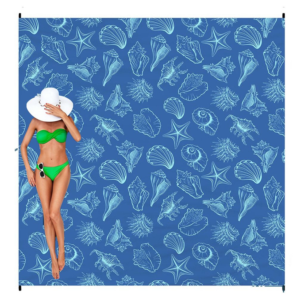 Picknickdecke Wasserdicht sandabweisende Stranddecke,180x200 cm,Campingdecke