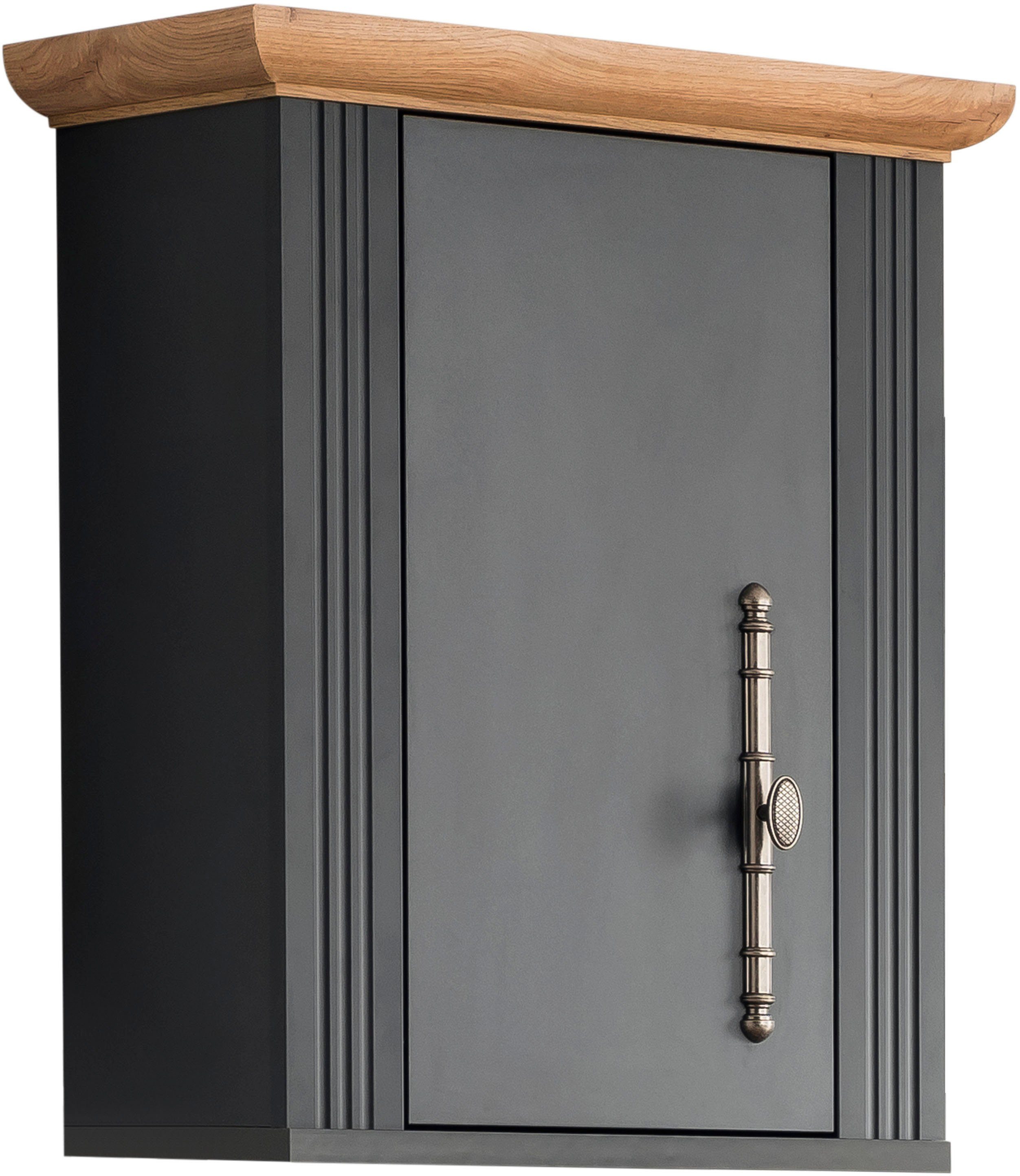 Home affaire Hängeschrank Westminster dunkel by romantischen im 56 cm, Landhausstil, exclusiv Breite Grau