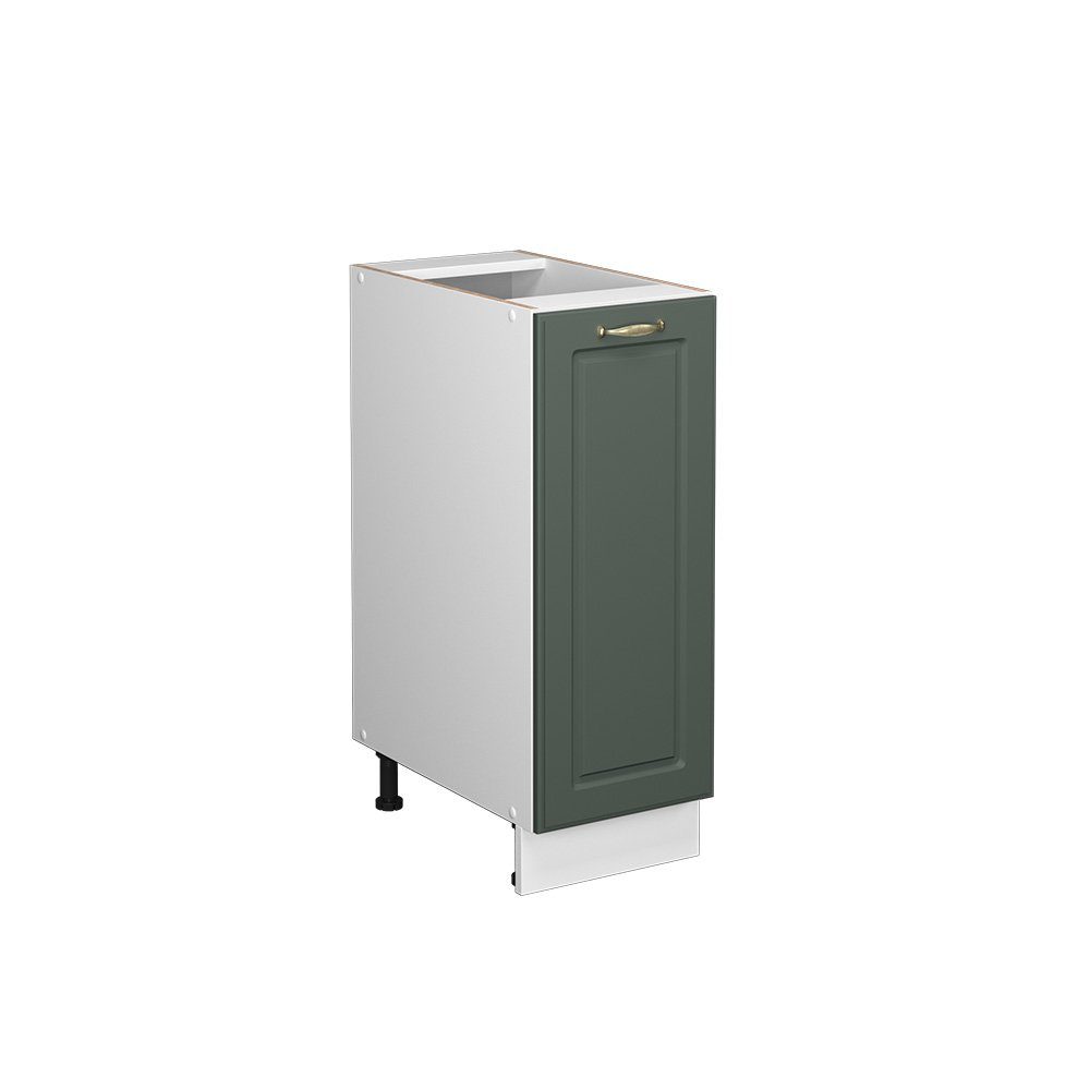 Vicco Midischrank Fame-Line Grün-Gold Landhaus/Weiß 30 x 82 cm ohne Arbeits günstig online kaufen