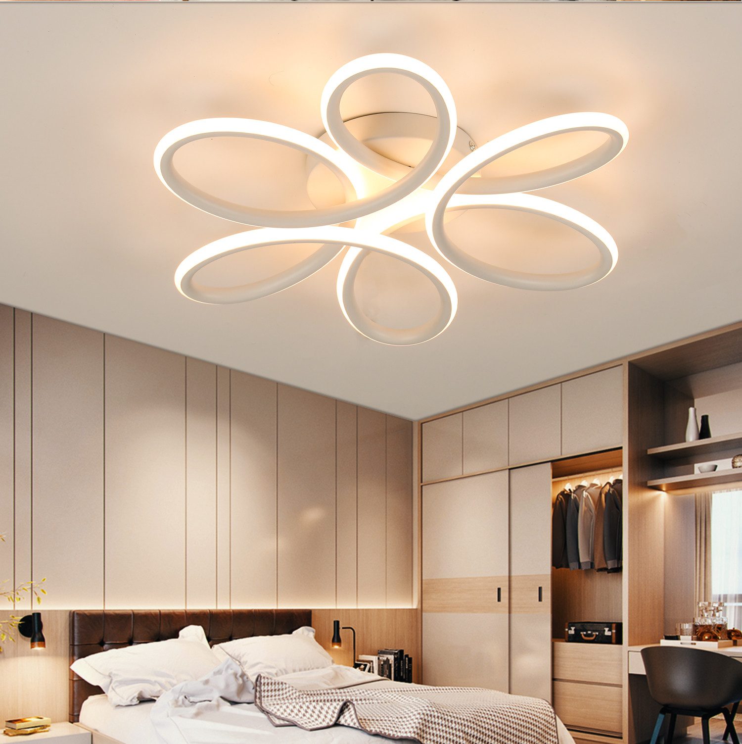 WILGOON LED Deckenleuchte 60W Deckenleuchte Modern, günstig online kaufen