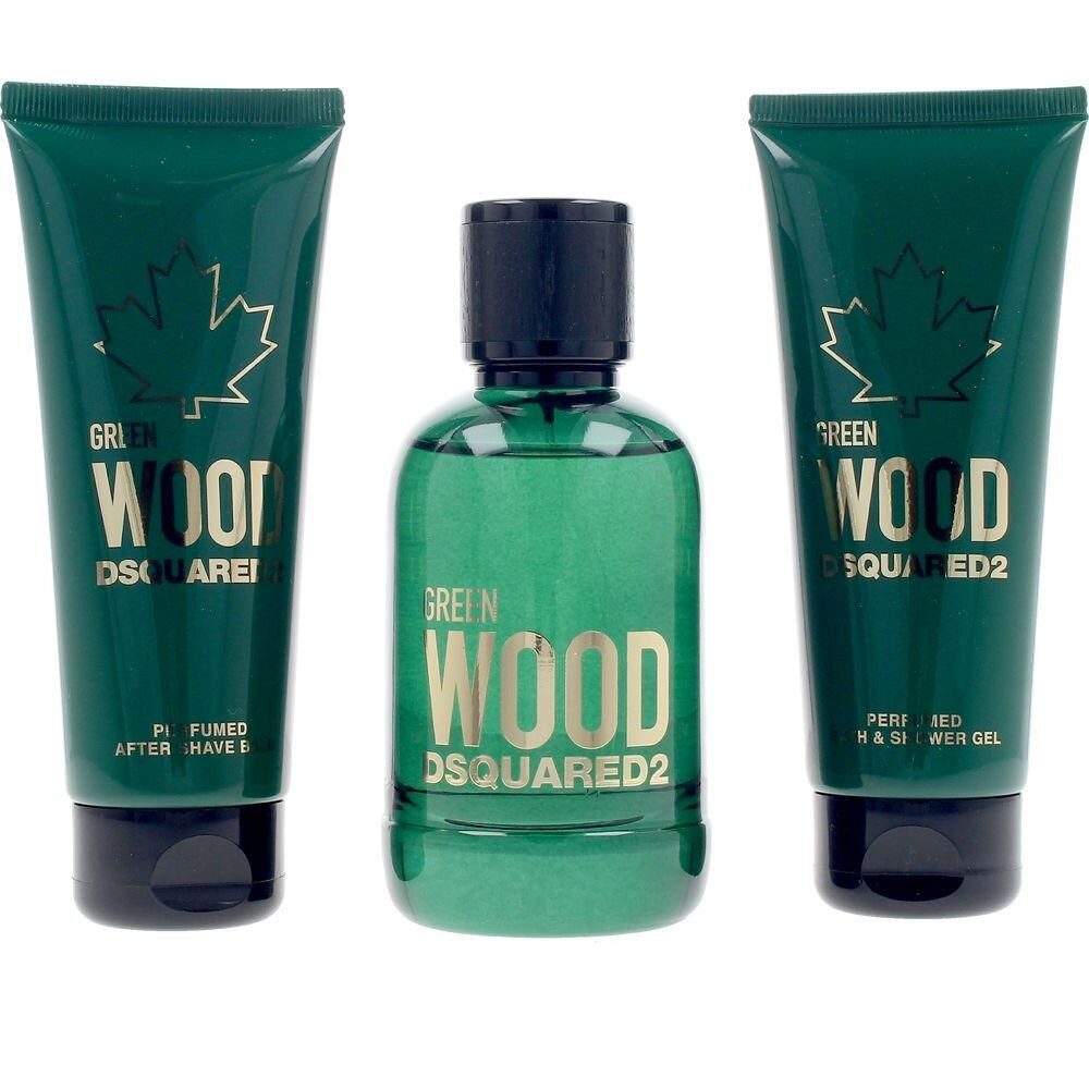 Dsquared2 Duft-Set GRÜNER HOLZKASTEN 3 Stück