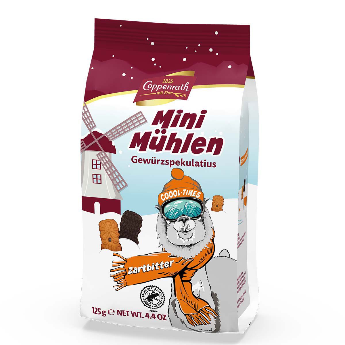Coppenrath Süßigkeit, Coppenrath Mini Mühlen Gewürzspekulatius Zartbitter Weihnachten 125g