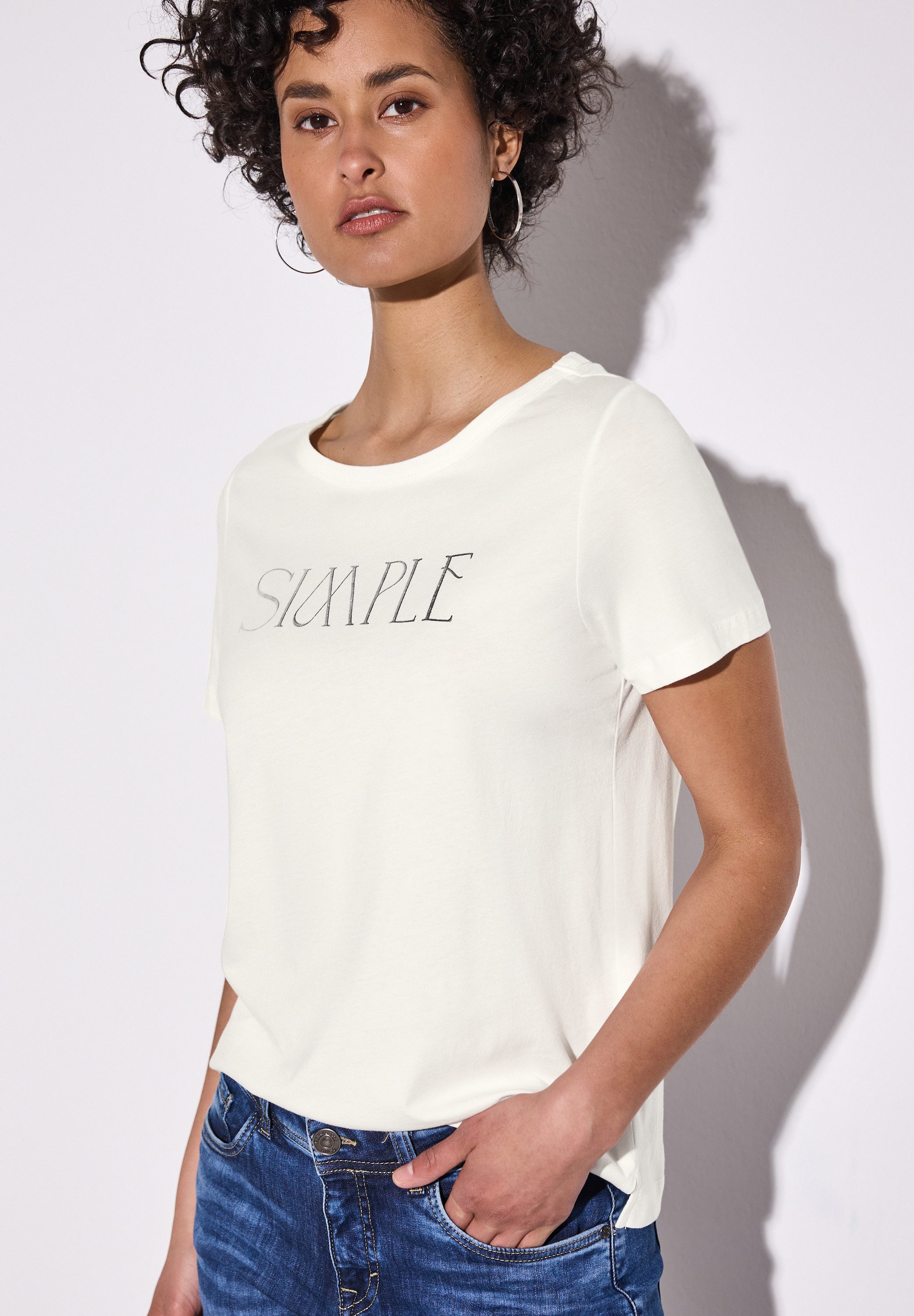STREET ONE T-Shirt mit Wording-Print günstig online kaufen