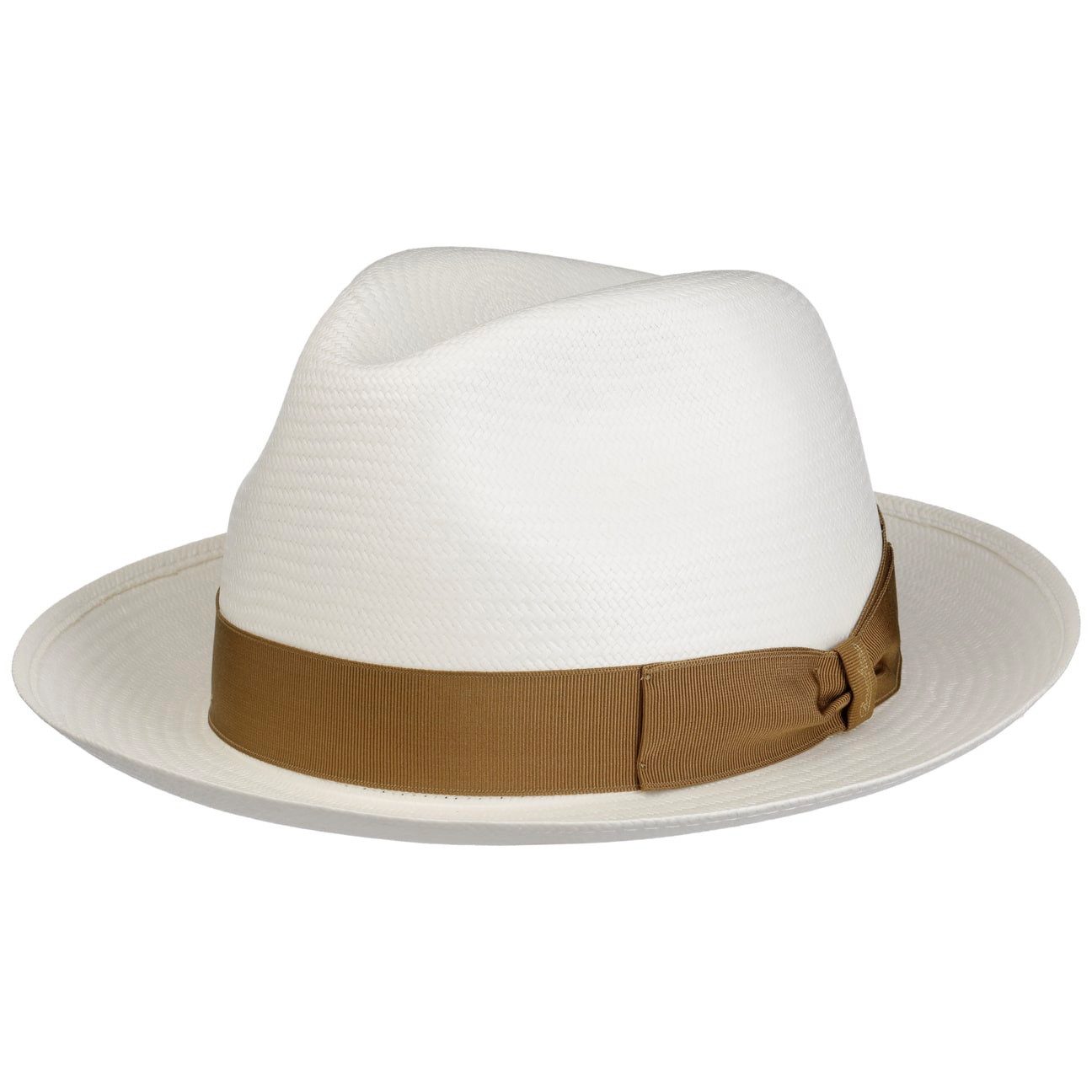 Borsalino Sonnenhut (1-St) Strohhut mit Ripsband, Made in Ecuador