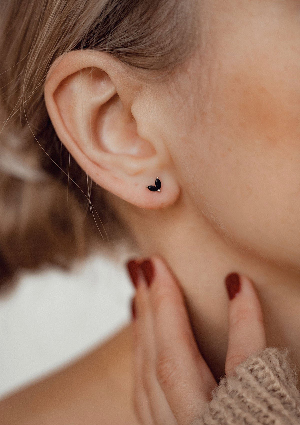 Hey Happiness Paar Ohrstecker V-Form Kristall günstig online kaufen