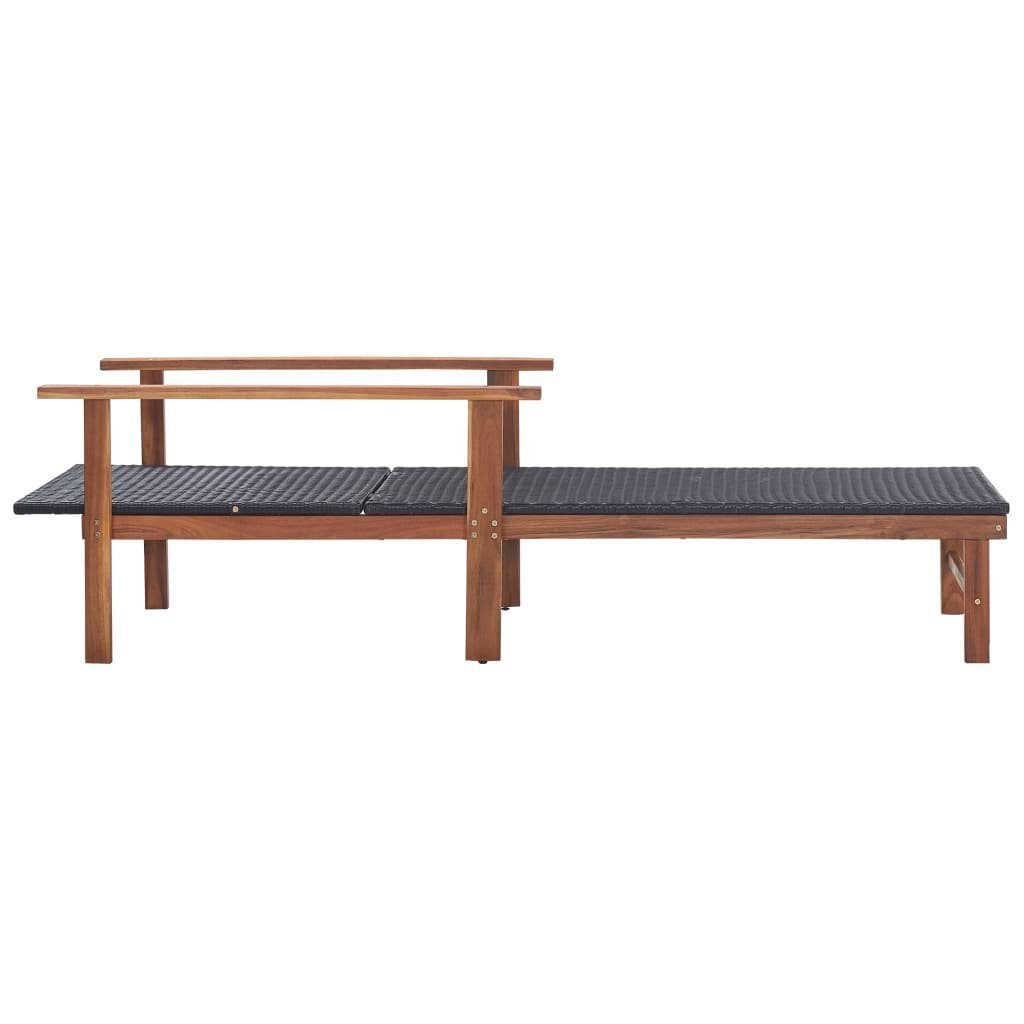 vidaXL Gartenliege Sonnenliege Poly Rattan und günstig online kaufen
