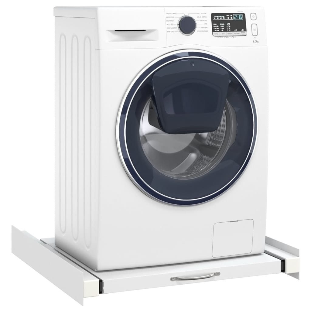 vidaXL Waschmaschinenumbauschrank Zwischenbaurahmen für Ausziehbarer Waschmaschinen Ablage mit