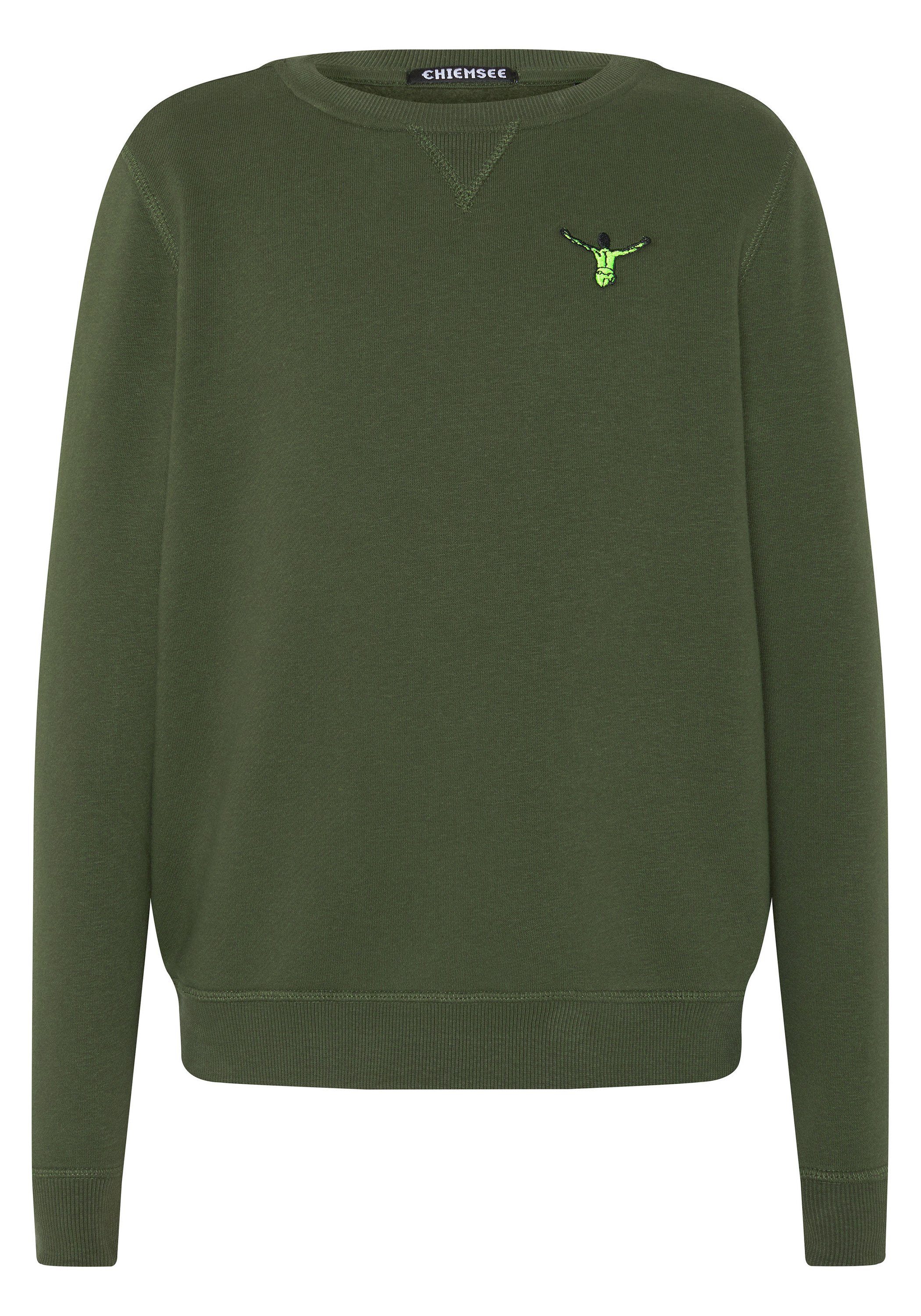 1 Sweatshirt Kombu Sweater mit Chiemsee 19-0417 Green Jumper-Print