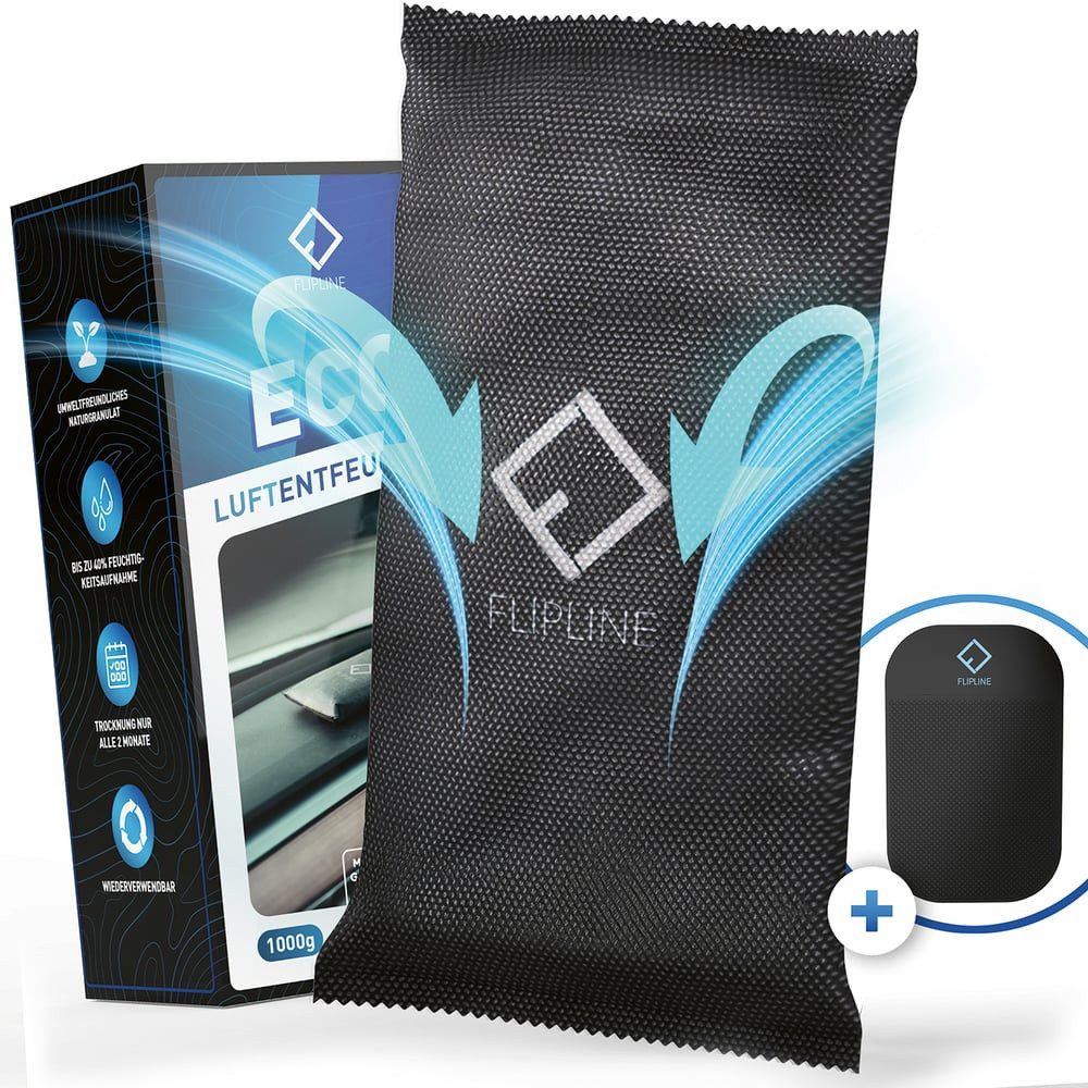 FLIPLINE® Luftentfeuchter ECO "1kg" fürs Auto + ANTI-RUTSCH-PAD, nie wieder günstig online kaufen