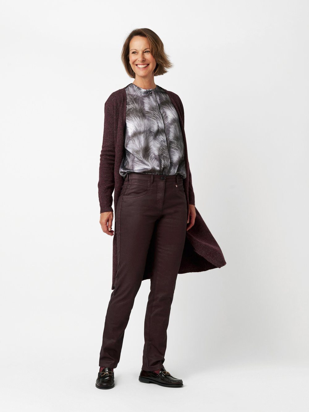 Relaxed by TONI Stretch-Hose Meine beste Freundin in Lederoptik günstig online kaufen