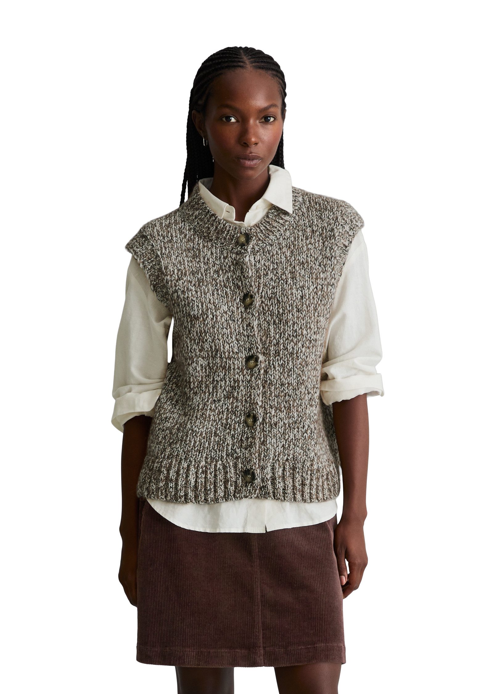 Marc O'Polo DENIM Strickpullover aus Schurwolle-Alpakawolle-Mix