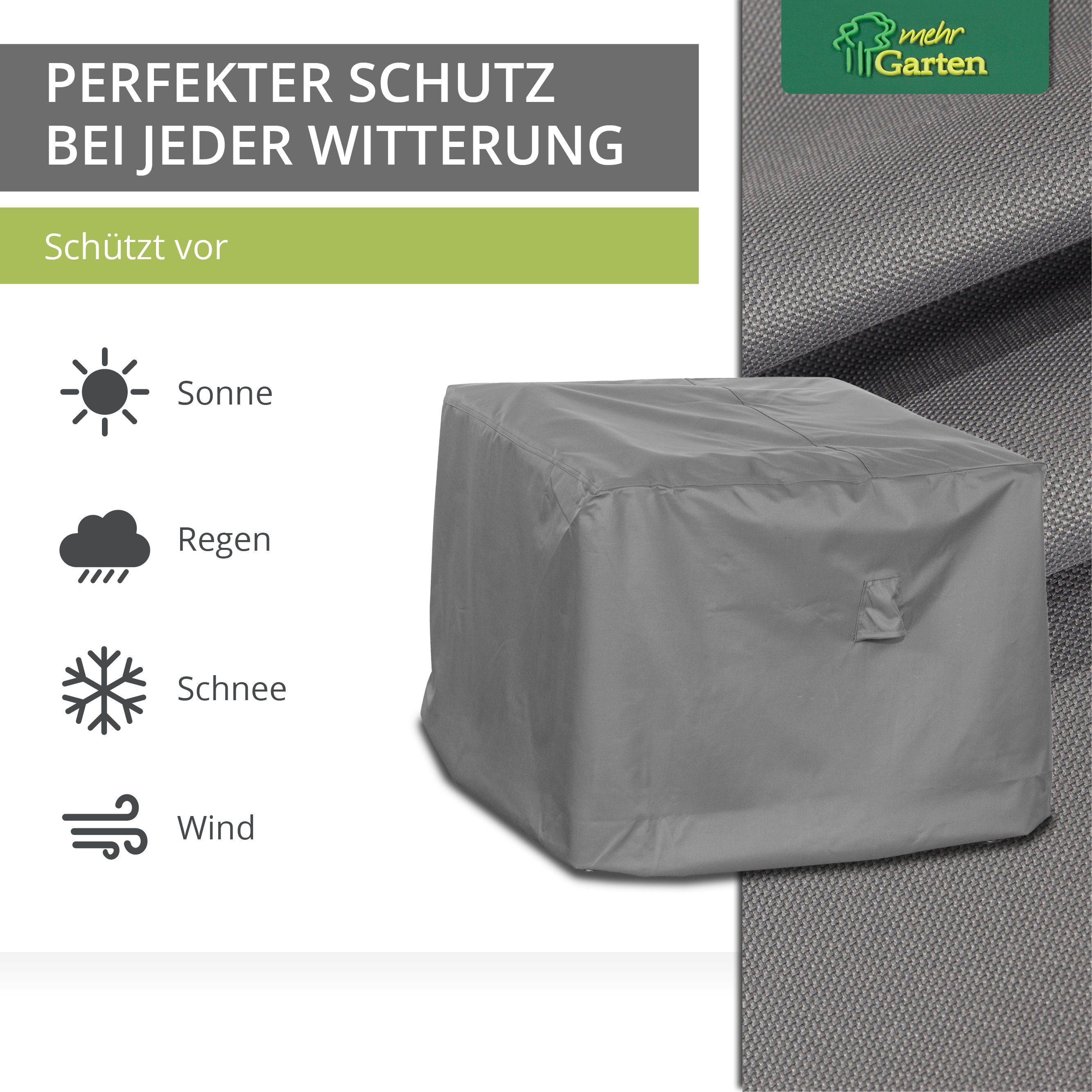 mehr Garten Gartenmöbel-Schutzhülle Premium, Premium Loungesessel-Abdeckung: 85(B)x85(T)x80(H) cm I Robuste Schutzh – Bild 5 von 5
