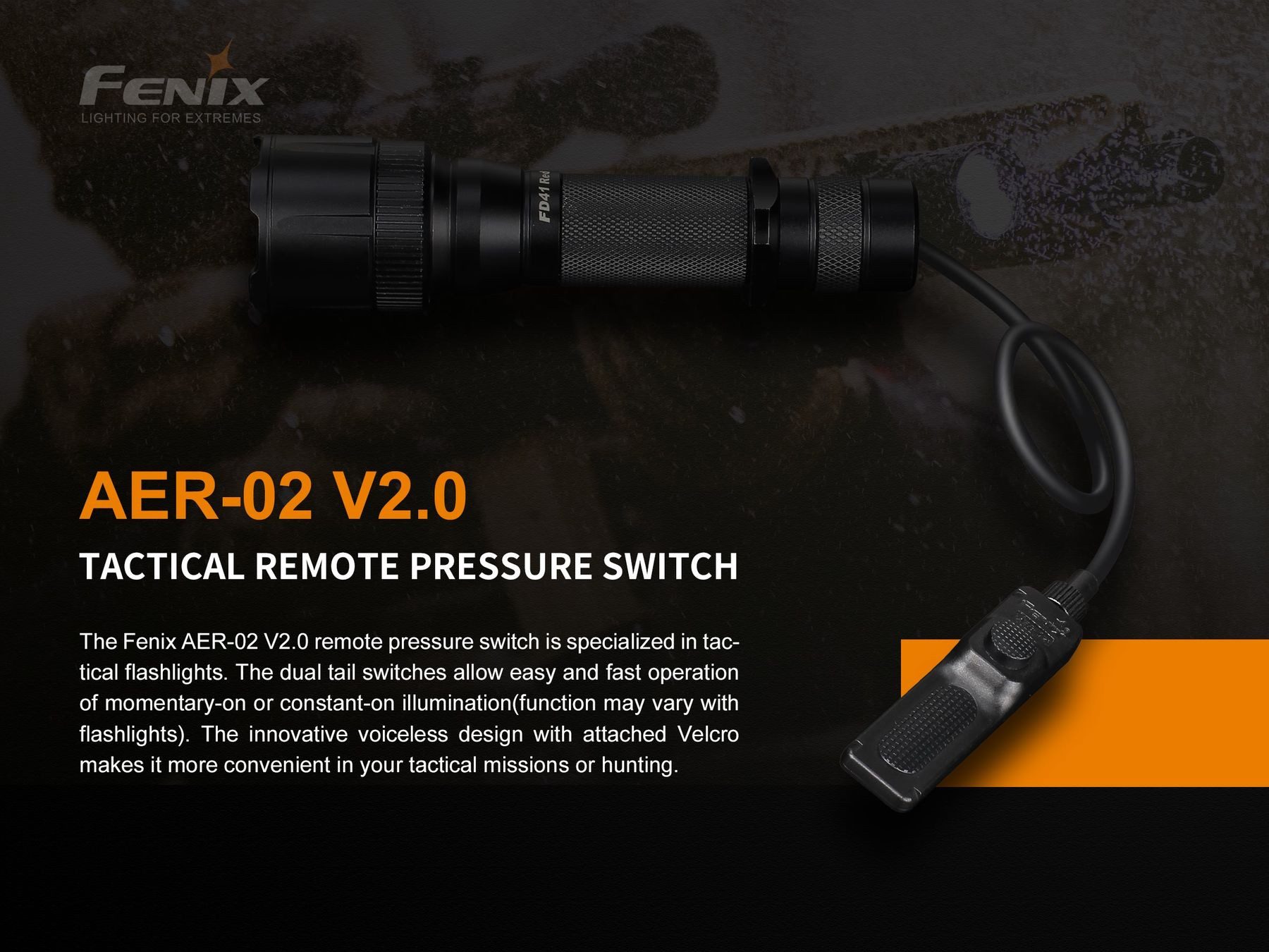 Fenix Taschenlampe Kabelschalter AER-03 V2 für TK16 TK25 TK32 (1-St)