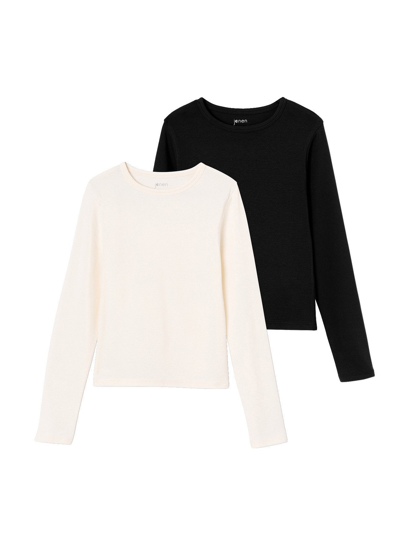 jonen Langarmshirt Cropped-Shirts Mädchen BASIC 2er-Pack
