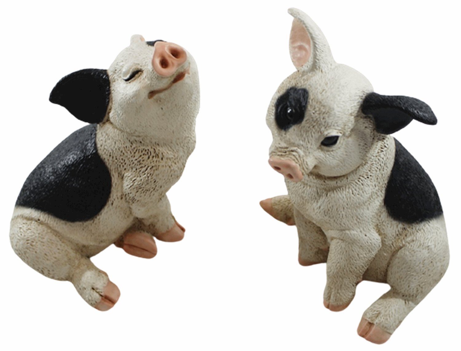 Deko Dekofigur cm aus H Resin Schweinchen Ferkel Figur Castagna 19-22 2 Tierfigur