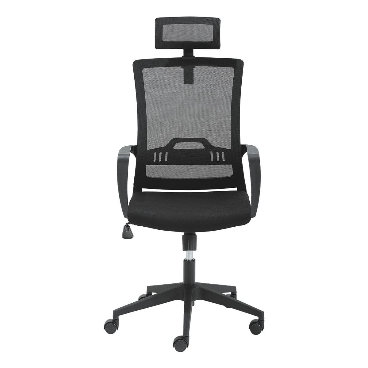 Mayer Sitzmöbel Schreibtischstuhl mySTUDIO, mit Armlehnen, Kopfstütze, Flachsitz, Netzrücken, Lendenwirbelstütze
