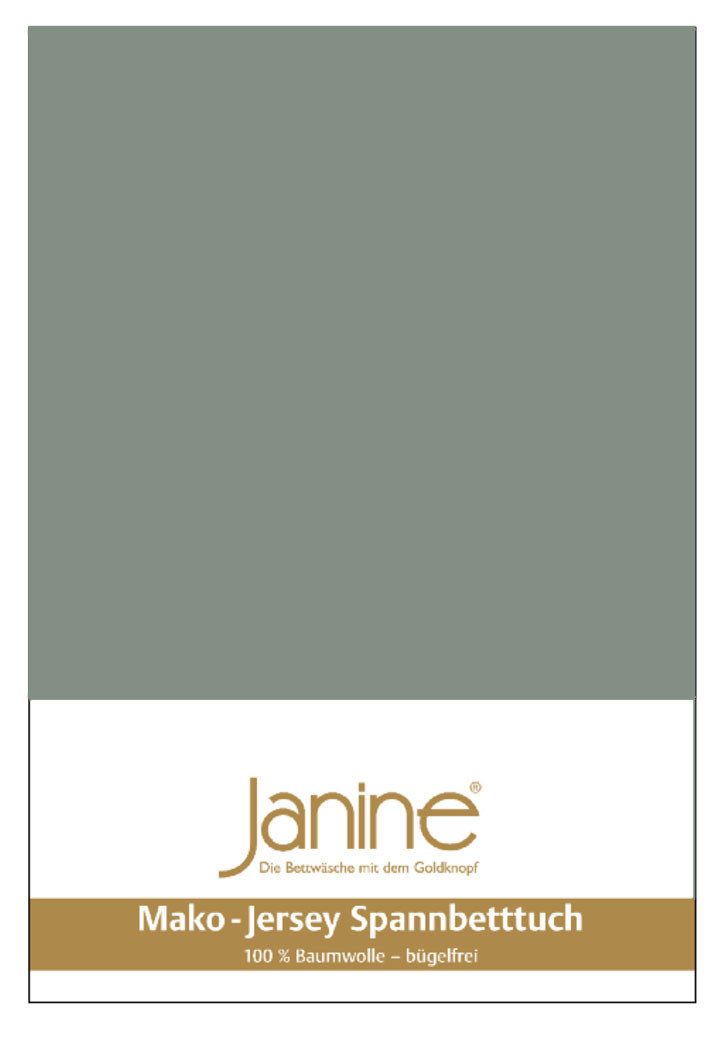 Janine Spannbettlaken MAKO-FEINJERSEY 5007, Mako-Jersey, Gummizug: rundum, (1 Stück), aus 100% Baumwolle, für Matratzen bis 26 cm Höhe – Bild 4 von 5