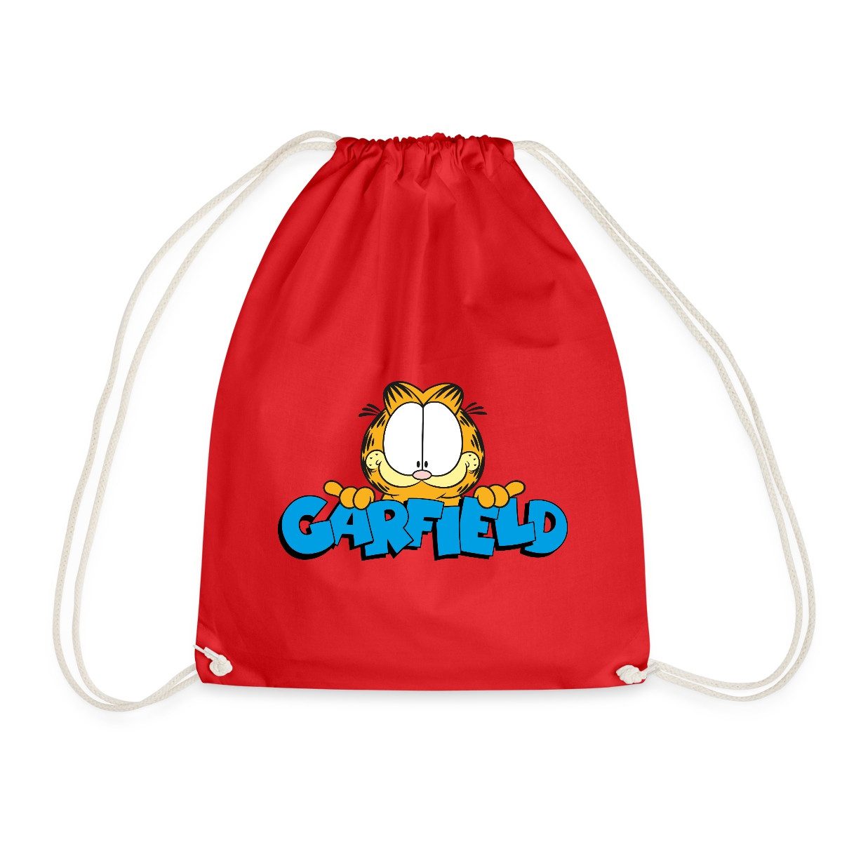 Turnbeutel Garfield Gesicht Logo Turnbeutel