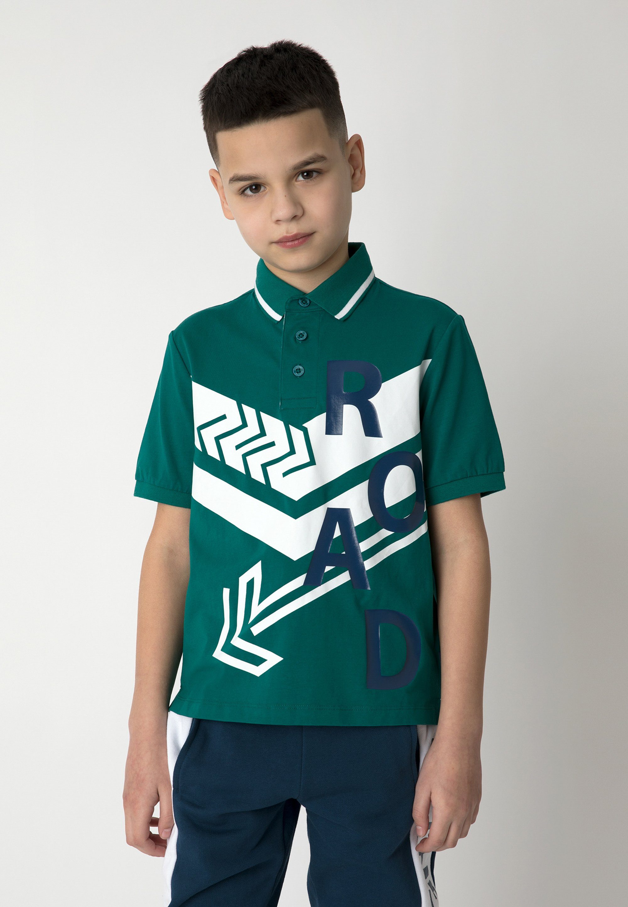 Gulliver Poloshirt mit trendigem Frontprint