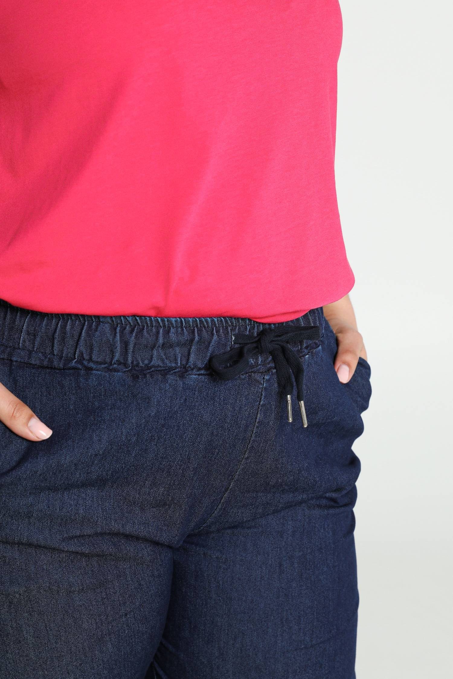 Unifarbene 5-Pocket-Jeans Paprika 7/8-Chinohose