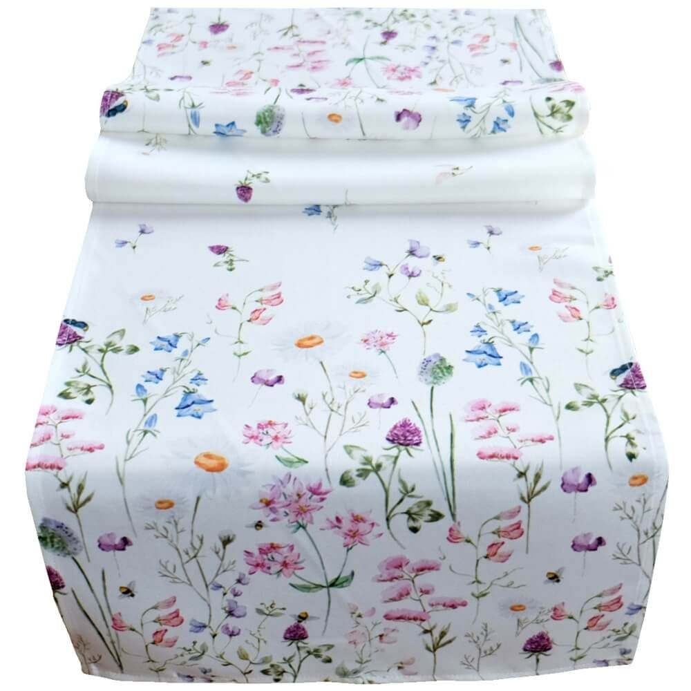 matches21 HOME & HOBBY Tischdecke Tischläufer NORA Wiesenblumen Mitteldecke günstig online kaufen