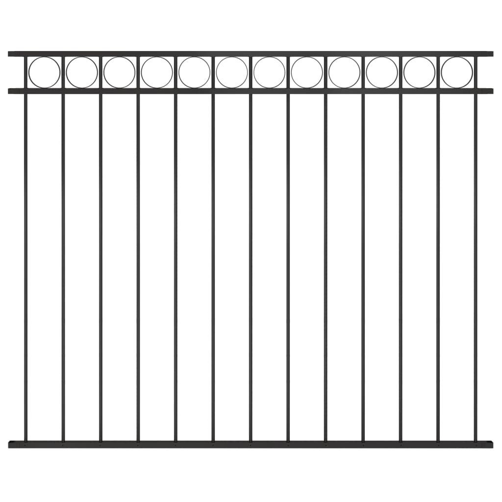 vidaXL Zaunpfosten, Zaunfeld Stahl 1,7x1,5 m günstig online kaufen