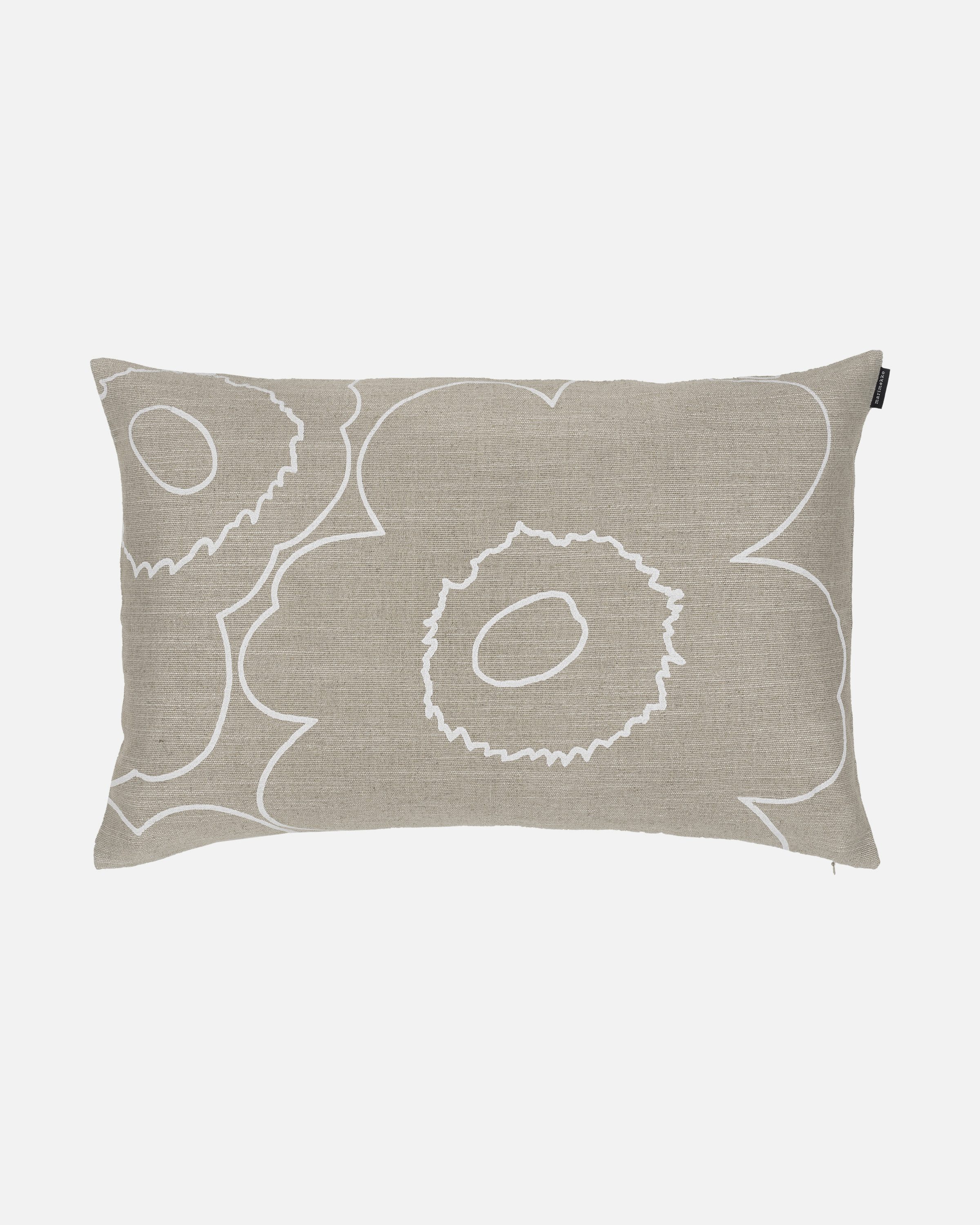 Marimekko Kissenbezug PIIRTO UNIKKO, (1 Stück), Sand, weiß40x60 cm