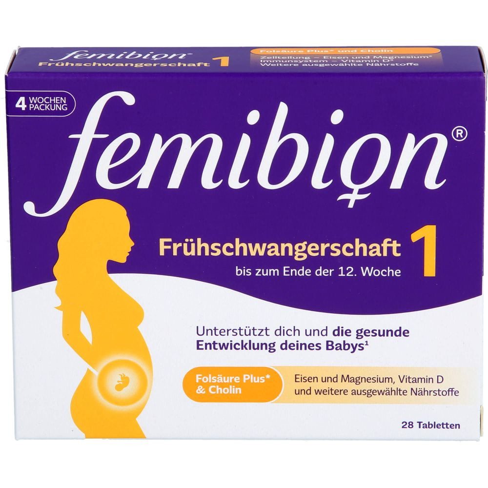 WICK Pharma - Zweigniederlassung der Procter & Gamble GmbH FEMIBION 1 Frühschwangerschaft Tabletten Tabletten, 28 St.